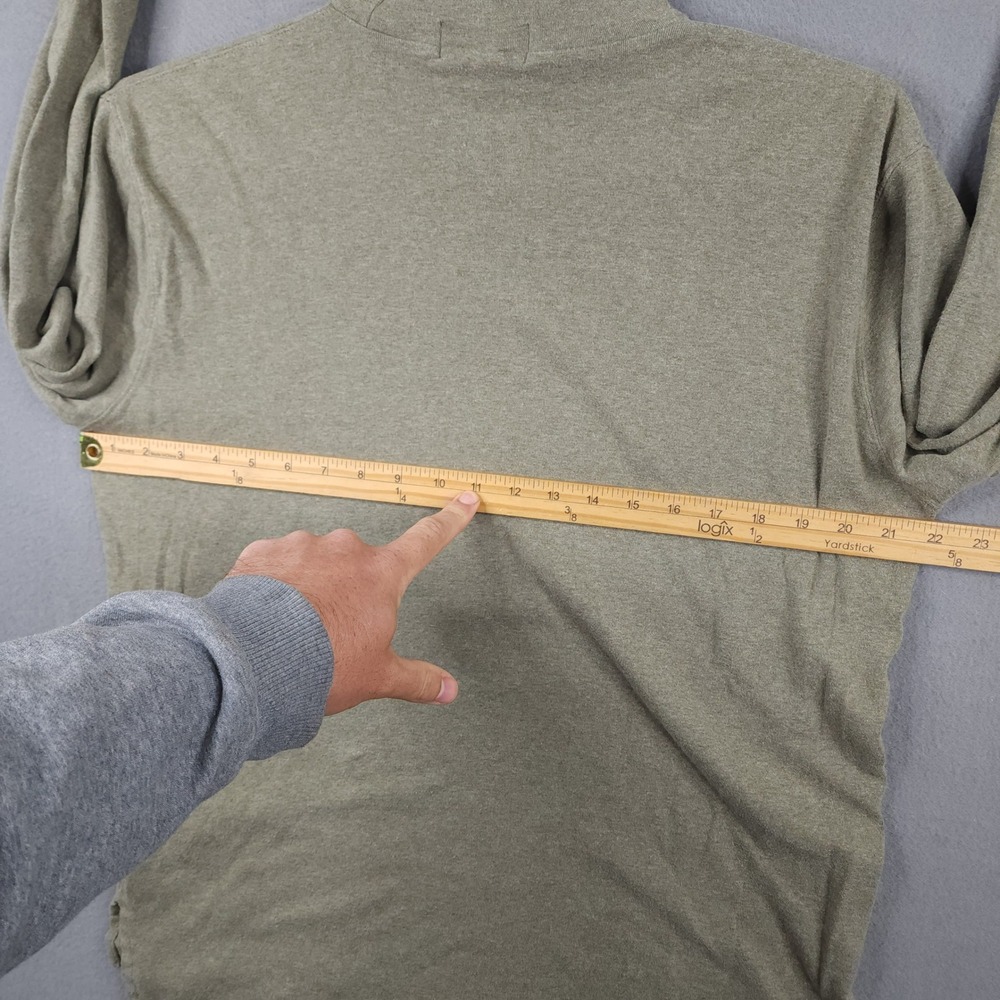 Polo Ralph Lauren Mens Large Olive Green Long Sleeve Turtleneck Pullover Sweater - Picture 7 of 11